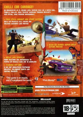 Total Overdose (USA) box cover back